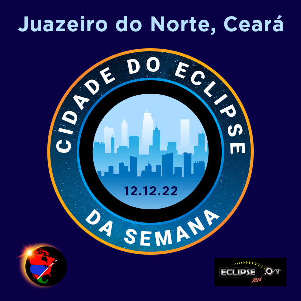 Juazeiro do Norte, Ceará cidade da semana do eclipse de 2023